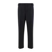 Regular Fit Wollen Broek met Zakken PT Torino , Black , Heren