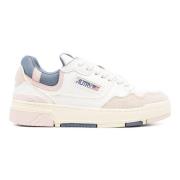 Witte en roze hoge sneakers Autry , White , Dames