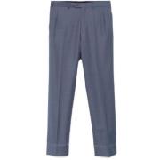 Imperial Blauwe Broek met Knoopsluiting Brioni , Blue , Heren