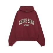 Oversized Sweatshirt Anine Bing , Red , Dames