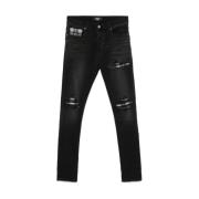 Zwarte Ripped Denim Jeans Amiri , Black , Heren