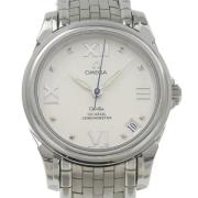 Pre-owned Stainless Steel watches Omega Vintage , White , Heren