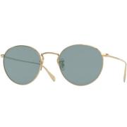 Retro Ronde Metalen Frame Zonnebril Oliver Peoples , Yellow , Unisex