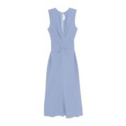 Elegante Poederblauwe Jurk Victoria Beckham , Blue , Dames