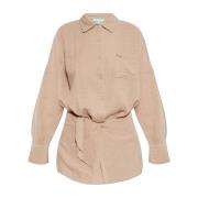 Jurk Sara Melissa Odabash , Beige , Dames