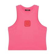 Logo Top Balmain , Pink , Dames