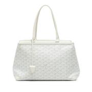 Pre-owned Fabric totes Goyard Vintage , White , Dames