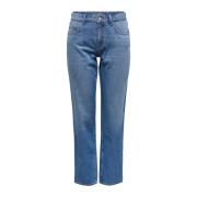 Slim Fit Casual Broek Only , Blue , Dames