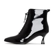 Stiletto Klassieke Enkellaarzen - Zwart Cesare Gaspari , Black , Dames