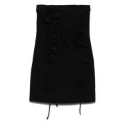 Zwarte Sheath Jurk met 3D Bloemen Rotate Birger Christensen , Black , ...