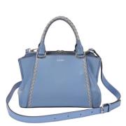 Pre-owned Leather totes Cartier Vintage , Blue , Dames