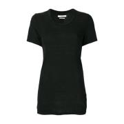 Zwarte Kilian Tee Shirt Isabel Marant Étoile , Black , Dames