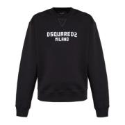 Sweatshirt met print Dsquared2 , Black , Dames