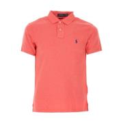 Slim Fit Piqué Katoenen Polo Shirt Polo Ralph Lauren , Red , Heren