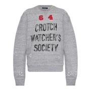 Gedrukte sweatshirt Dsquared2 , Gray , Dames