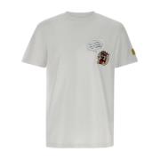 Witte Tee met Klein Ontwerp Iceberg , Beige , Heren