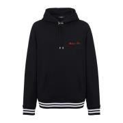 Handtekening hoodie Balmain , Black , Heren