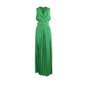 Elegante Palazzo Jumpsuit Polyester Simona Corsellini , Green , Dames