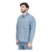 Moderne Denimjack Casual Stijl Calvin Klein Jeans , Blue , Heren