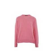 Roze Wollen Gebreide Face Logo Trui Acne Studios , Pink , Heren