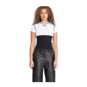 Casual Katoenen T-shirt Jean Paul Gaultier , Black , Dames