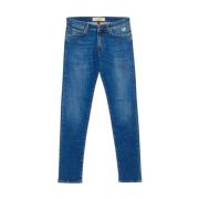 Medium Wash Slim Fit Denim Jeans Roy Roger's , Blue , Heren