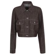 Bruine Jas Stijlvolle Zakken Brunello Cucinelli , Brown , Dames