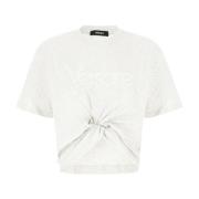 Stijlvol T-shirt voor mannen en vrouwen Versace , Gray , Dames