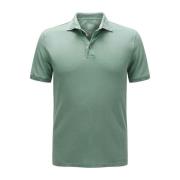 Korte Mouw Groene Basilicum Poloshirt Fedeli , Green , Heren