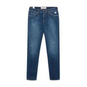 Donkere Wassing Denim Slim Fit Jeans Roy Roger's , Blue , Heren