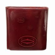 Pre-owned Leather wallets Cartier Vintage , Brown , Dames