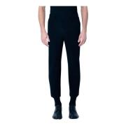 Elastische Taille Geplooide Broek Issey Miyake , Black , Heren