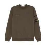 Groene Sweater Casual Stijl Stone Island , Green , Heren