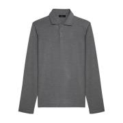 Grijze Polo Shirt met Overhemdkraag Ferrante , Gray , Heren