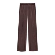 Zijden losvallende broek Forte Forte , Brown , Dames