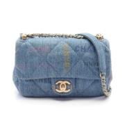 Pre-owned Denim chanel-bags Chanel Vintage , Blue , Dames