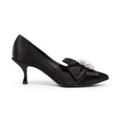 Satijnen Juweel Décolleté Schoenen Dolce & Gabbana , Black , Dames