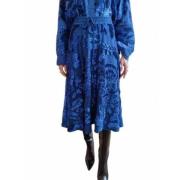 Koningsblauwe Paillettenbloem Rok Essentiel Antwerp , Blue , Dames