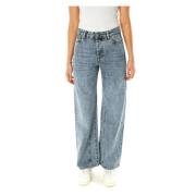 Wide Leg Jeans met Treble Cut Our Legacy , Blue , Heren