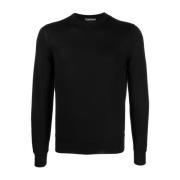 Kasjmier Zijde Sweater Nero Aw24 Tom Ford , Black , Heren