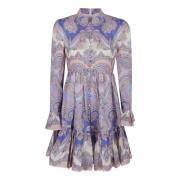 Roze & Paarse Elegante Jurk Zimmermann , Multicolor , Dames