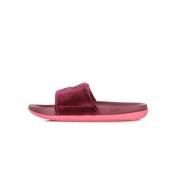 Fluwelen Band Slippers Donkerroze Nike , Pink , Dames