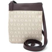 Pre-owned Canvas shoulder-bags Bvlgari Vintage , Beige , Dames