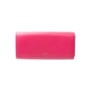 Roze Leren Trifold Portemonnee Paul Smith , Pink , Dames