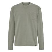 T-shirt van katoenmix Boggi Milano , Green , Heren