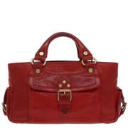 Pre-owned Leather handbags Celine Vintage , Red , Dames