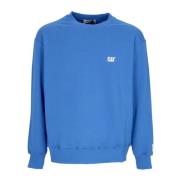 Lichtgewicht Crewneck Sweatshirt met Sky Diver Logo CAT , Blue , Heren