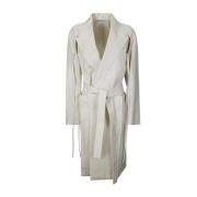 Zijden Wol Geisha Jas Setchu , White , Dames