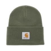 Logo Patch Beanie Hat Carhartt Wip , Green , Heren