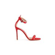 Pre-owned Fabric sandals Gianvito Rossi Pre-owned , Red , Dames